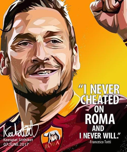 FRANCESCO TOTTI VER 2 PopArt 掛畫