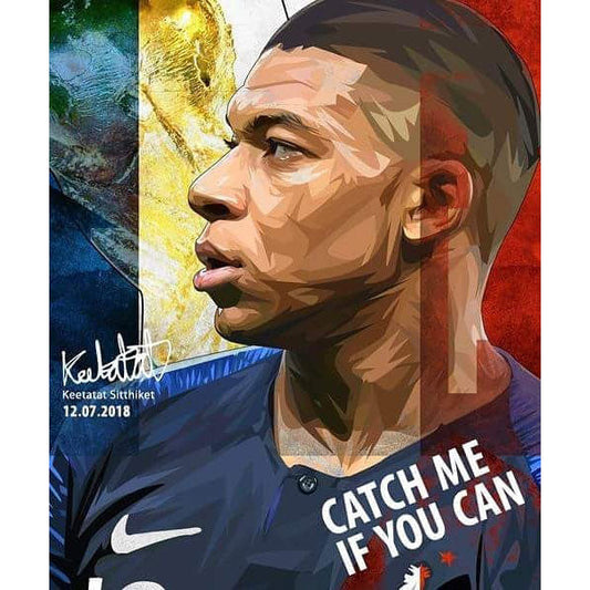 KYLIAN MBAPPE PopArt 掛畫