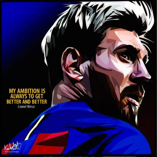 LIONEL MESSI MY AMBITION PopArt 掛畫