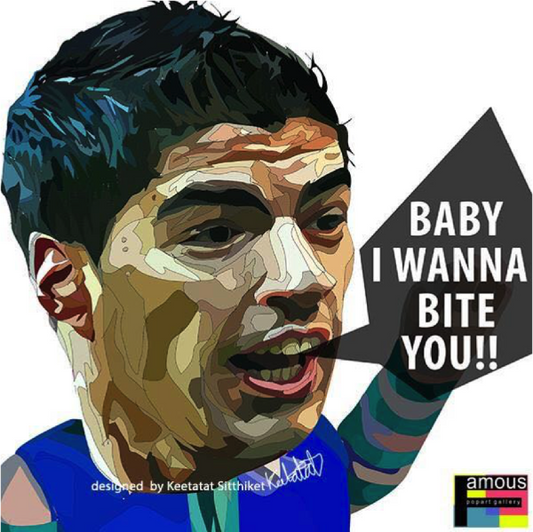 LUIS SUAREZ COMIC PopArt 掛畫