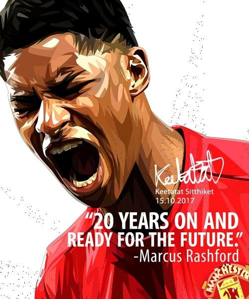 MACUS RASHFORD WHITE PopArt 掛畫