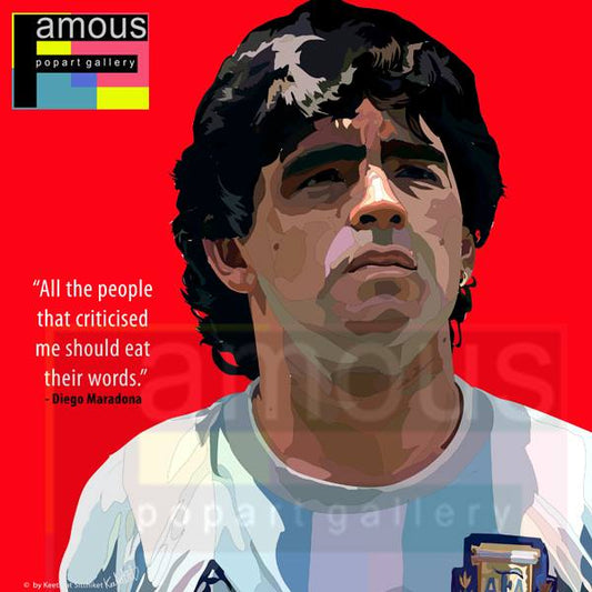 MARADONA ARGENTINA PopArt 掛畫