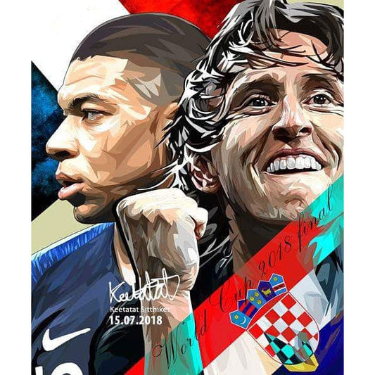 MBAPPE & MODRIC PopArt 掛畫