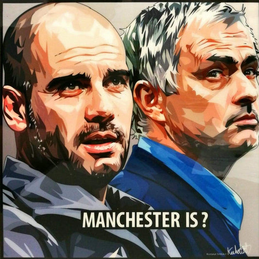 MOURINHO & PEP PopArt 掛畫