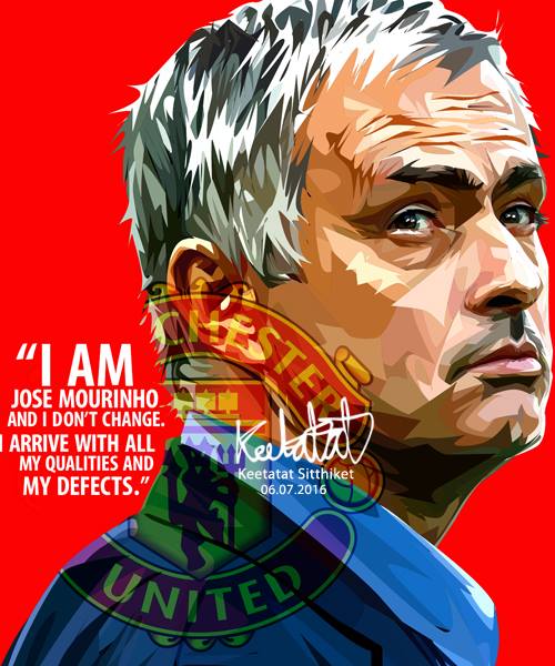 MOURINHO VER 2 /RED PopArt 掛畫