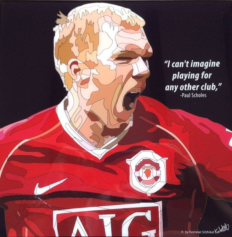 PAUL SCHOLES PopArt 掛畫