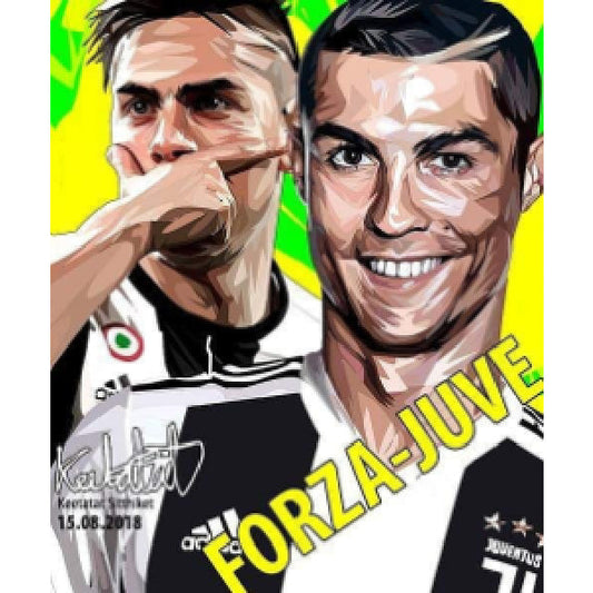 RONALDO & DYBALA PopArt 掛畫