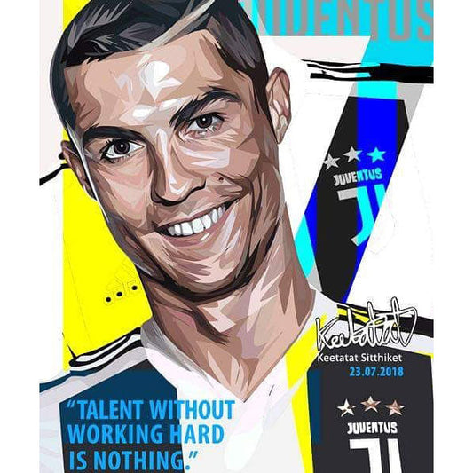 RONALDO JUVENTUS PopArt 掛畫