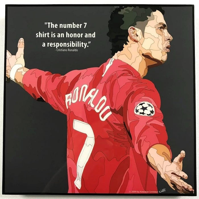 RONALDO NO.7 PopArt 掛畫