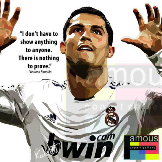 RONALDO RM/WH.WH PopArt 掛畫