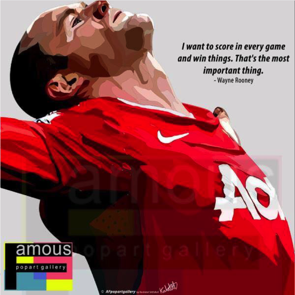 ROONEY 250GOALS PopArt 掛畫