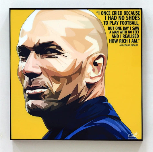 ZINEDINE ZIDANE I ONCE PopArt 掛畫