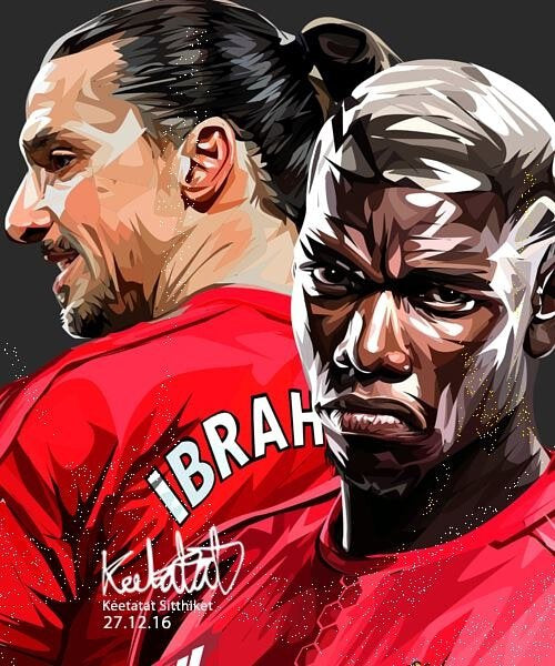 ZLATAN & POGBA PopArt 掛畫