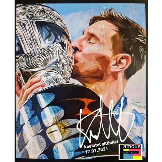 MESSI ; TROPHY PopArt 掛畫