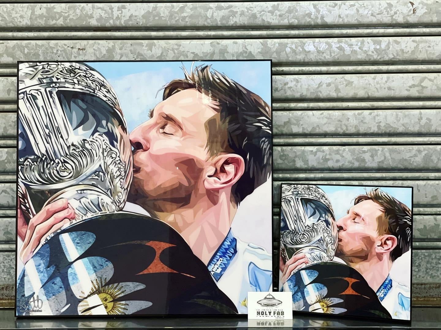 MESSI ; TROPHY PopArt 掛畫