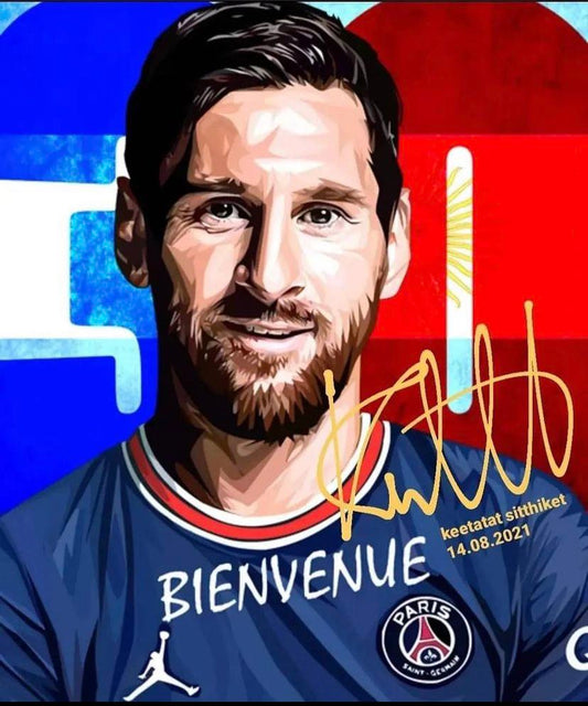 LIONEL MESSI PSG PopArt 掛畫