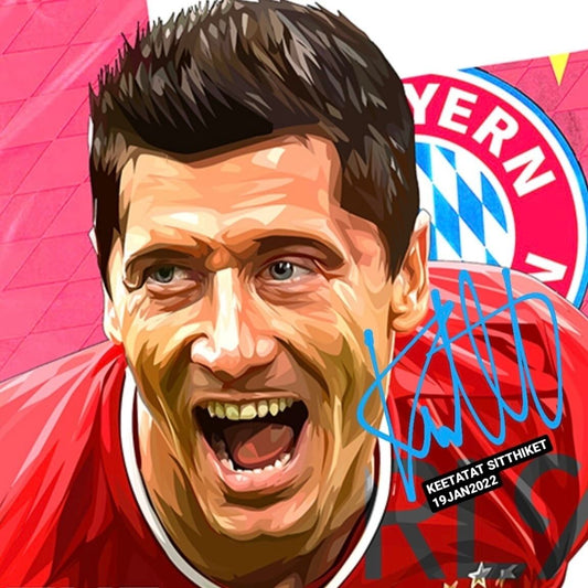 ROBERT LEWANDOWSKI VER 1 PopArt 掛畫