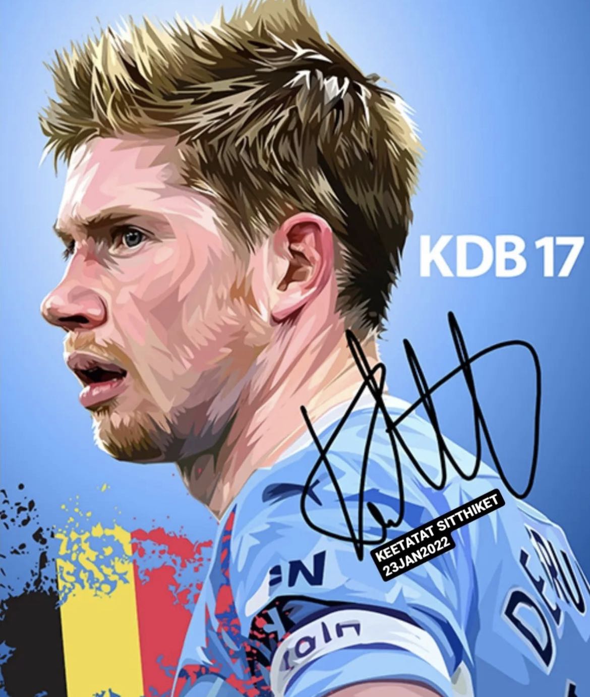 KEVIN DE BRUYNE PopArt 掛畫