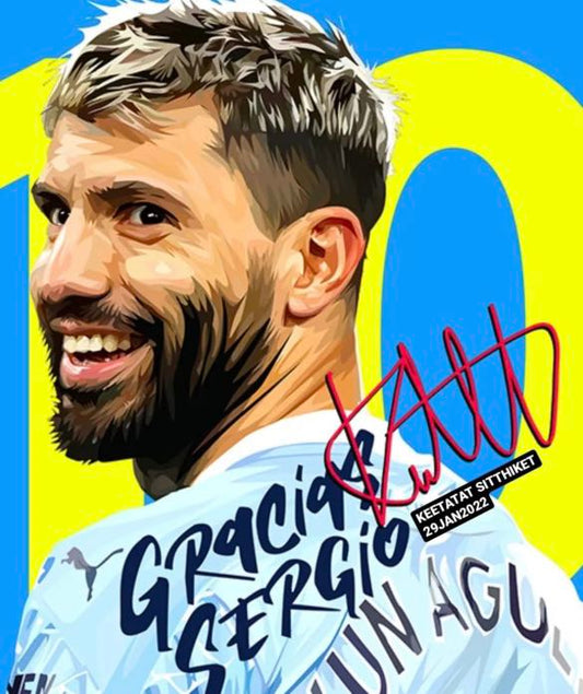 SERGIO AGUERO PopArt 掛畫