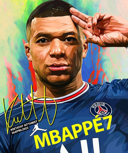 KYLIAN MBAPPE VER 2 PopArt 掛畫