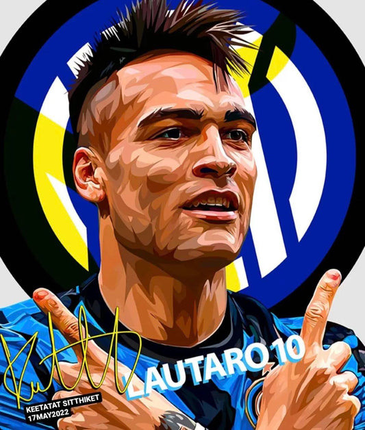 LAUTARO MARTINEZ PopArt 掛畫