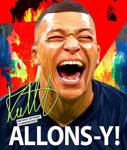 KYLIAN MBAPPE VER 3 PopArt 掛畫