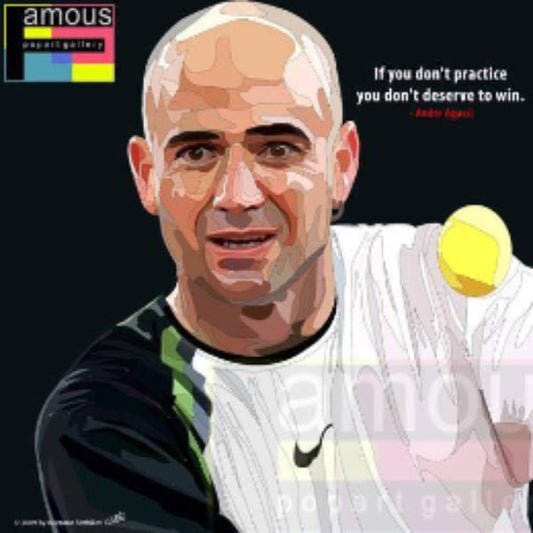 ANDRE AGASSI PopArt 掛畫