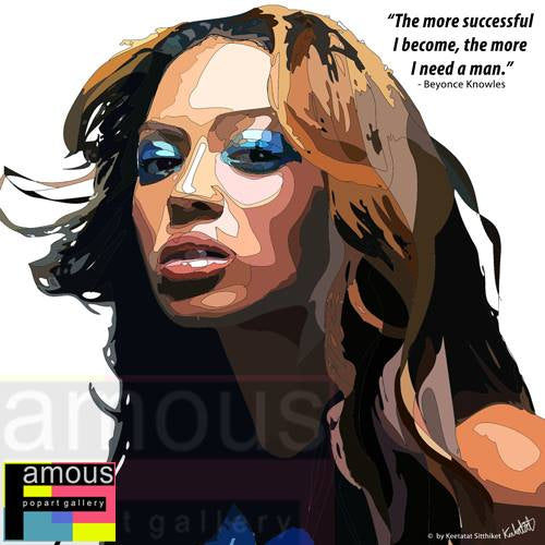 BEYONCE KNOWLES PopArt 掛畫