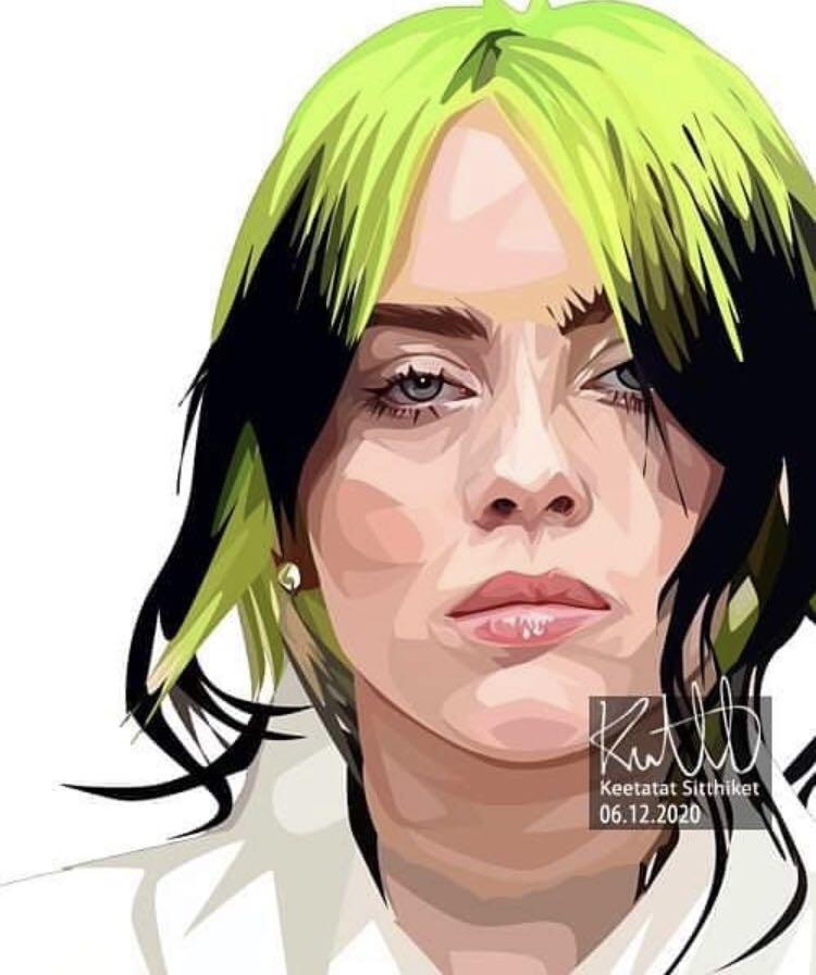 BILLIE EILISH VER 2 PopArt 掛畫