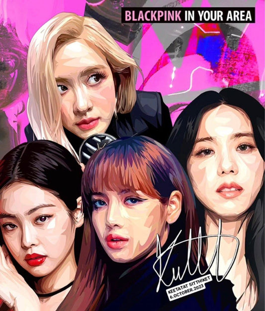 BLACKPINK PopArt 掛畫