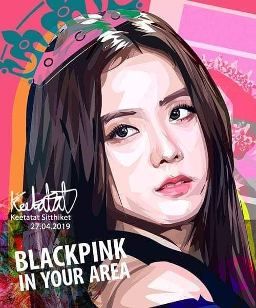 BLACKPINK JISOO VER 1 PopArt 掛畫