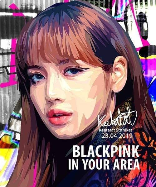 BLACKPINK LISA VER 1 PopArt 掛畫