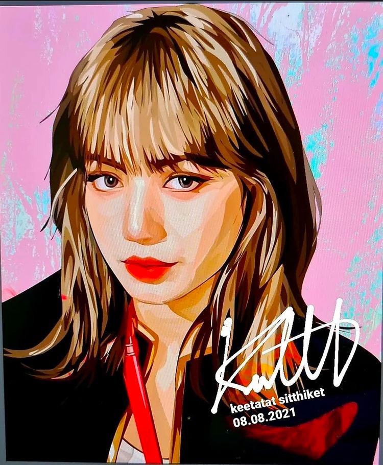 BLACKPINK LISA VER 3 PopArt 掛畫