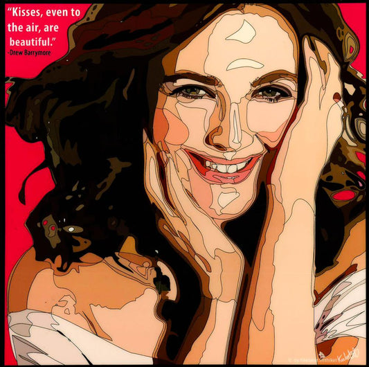 DREW BARRYMORE PopArt 掛畫