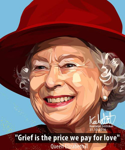 QUEEN ELIZABETH PopArt 掛畫