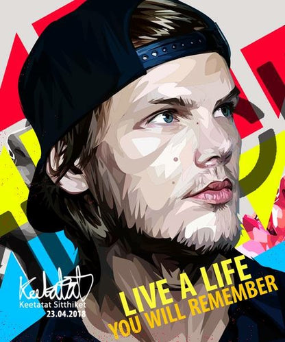 AVICII VER 2 PopArt 掛畫