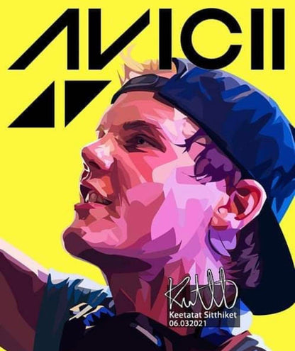 AVICII VER 3 PopArt 掛畫