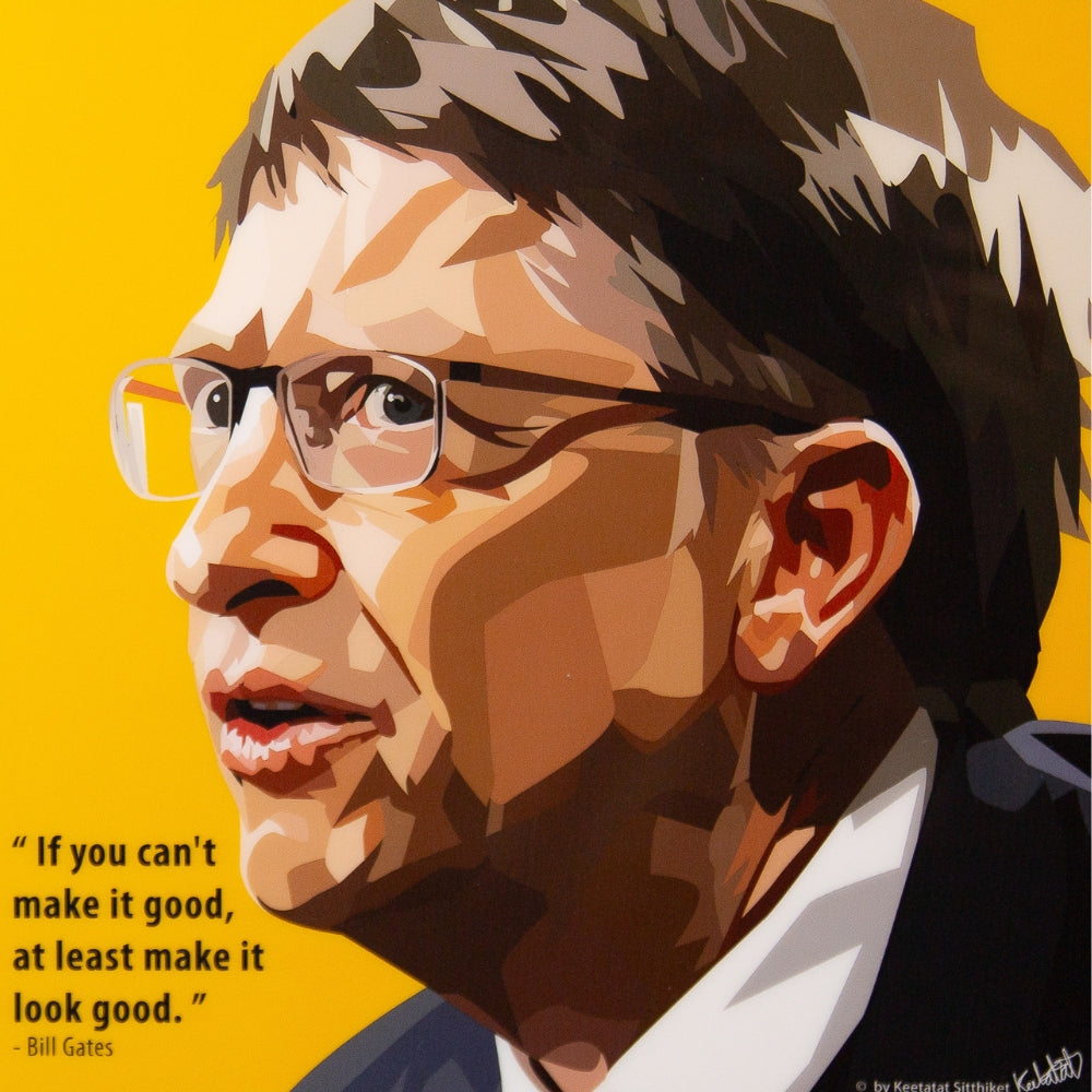 BILL GATES PopArt 掛畫