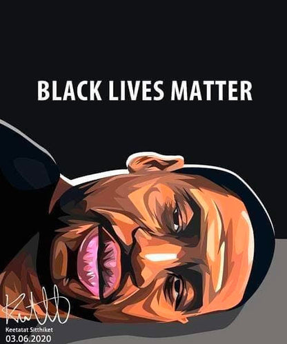 BLACK LIVES MATTER PopArt 掛畫